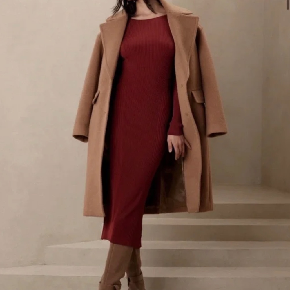 NWT, Ines Scoop-Back Sweater Dress Color: Cabin Red Size: Small